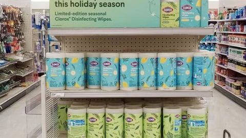 Target Clorox 'Clean In Style This Holiday Season' Endcap Display