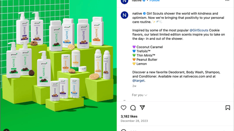 Native x Girl Scouts Target Instagram Update