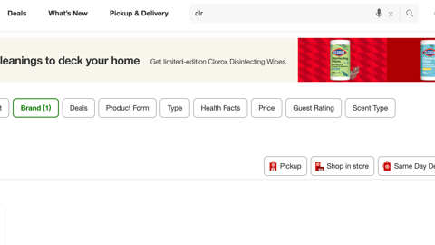 Target Clorox 'Merry Cleanings' Display Ad