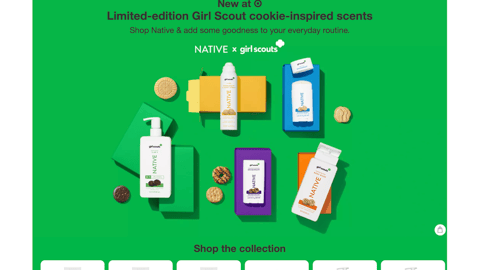 Target Native x Girl Scouts Web Page