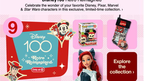 Target Disney100 Retro Reimagined Email Ad