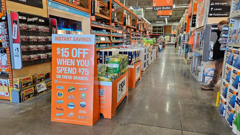Home Depot P&G 'Instant Savings' Aisle Display