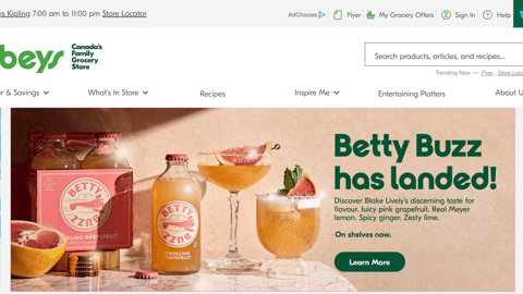 Sobeys Betty Buzz 'On Shelves Now' Carousel Ad