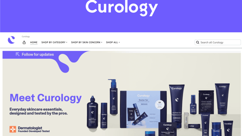 Amazon 'Meet Curology' Web Page