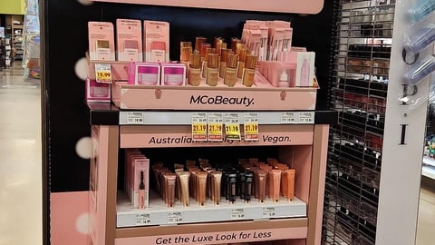 MCoBeauty Endcap Display