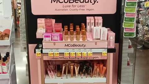 MCoBeauty Endcap Display