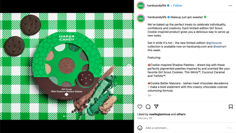 Hard Candy Walmart 'Makeup Just Got Sweeter' Instagram Update