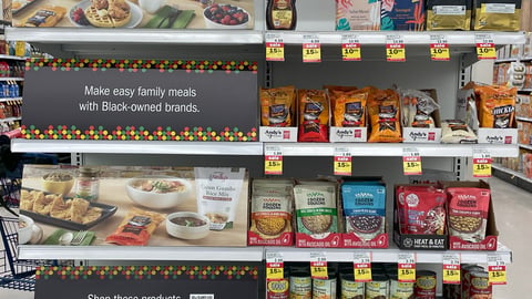 Meijer 'Shop Black-Owned Brands' Endcap