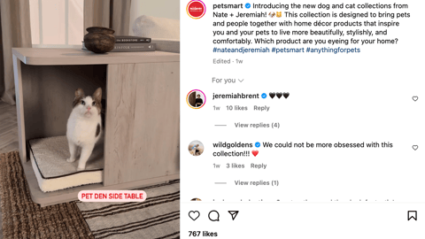 Nate + Jeremiah for PetSmart 'New Dog and Cat Collections' Instagram Update
