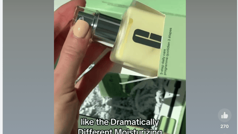 Amazon Clinique 'Skip the Makeup Counter' Facebook Reel