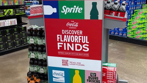 Coca-Cola 'Discover Flavorful Finds' 2-Way Aisle Fixture