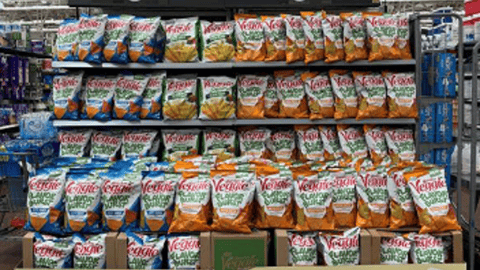 Walmart Garden Veggie Flavor Burst Endcaps