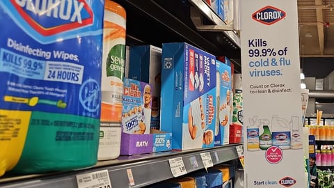 Clorox 'Kills 99.9%" Shelf Talker