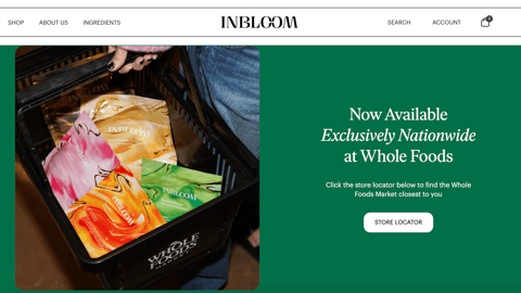 INBLOOM Whole Foods Display Ad
