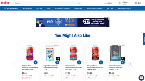 Meijer P&G 'Ready for Anything' Display Ad