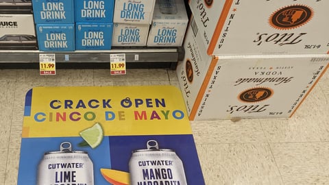 Cutwater 'Crack Open Cinco de Mayo' Floor Cling