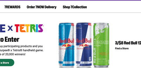 7-Eleven Red Bull Tetris Banner Ad