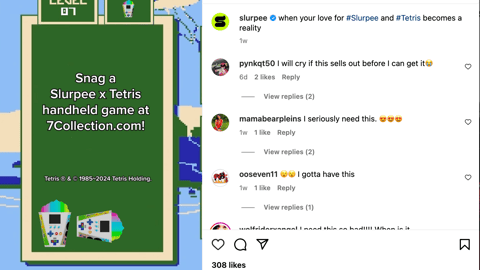 Slurpee Tetris Instagram Update
