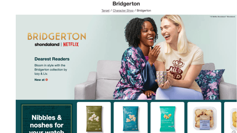 Target 'Bridgerton' Web Page
