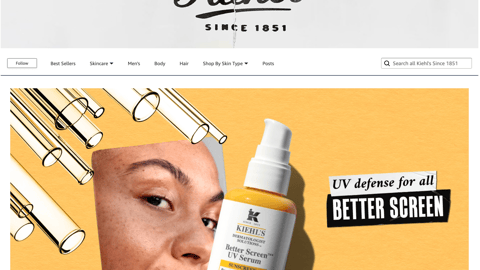 Amazon Kiehl's Since 1851 Storefront