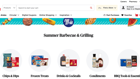 ShopRite 'Fill the Grill' Web Page