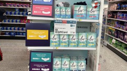 Liv by Kotex Target Endcap