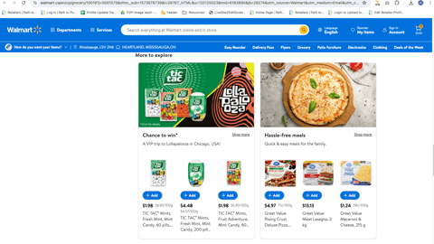 Walmart Tic Tac Lollapalooza Display Ad
