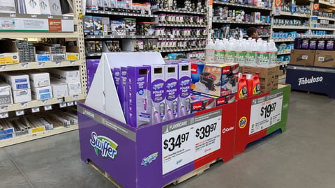 Home Depot Cleaning Supplies Pallet Displays