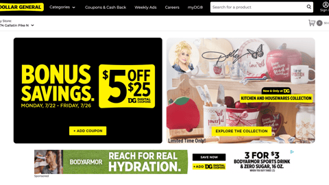 Dollar General Dolly Parton Display Ad