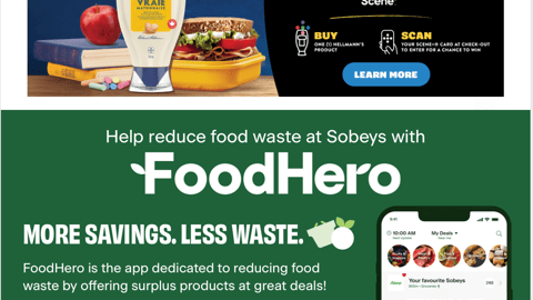 Sobeys Hellmann's 'You Could Win' Email