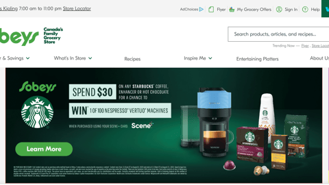 Sobeys Nestle 'Spend $30' Carousel Ad