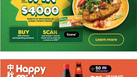 Sobeys Knorr 'Back to School Giveaway' Email