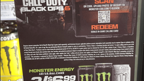 Monster Call of Duty 'Calling Card' Cooler Cling