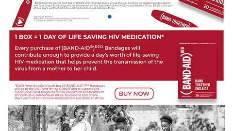 Band-Aid CVS '1 Box=1 Day' Web Page