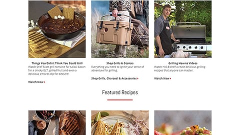 H-E-B 'Thrill of the Grill' Web Page