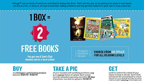 Kellogg's 'Feeding Reading' Sam's Club Microsite