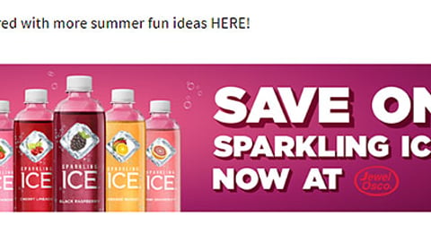 Sparkling Ice Jewel-Osco Display Ad