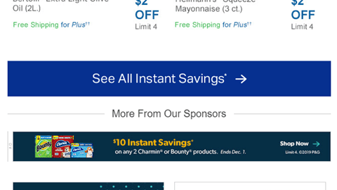 Sam’s Club P&G 'Instant Savings' Ads