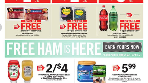 Giant/Martins P&G brandSaver Activity