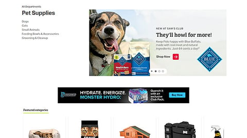 Sam's Club Blue Buffalo Carousel Ad