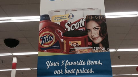 Kmart Shoparazzi '5 Faves’ Ceiling Banner