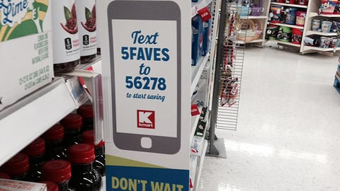 Kmart Shoparazzi '5 Faves’ Shelf Talker