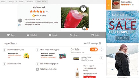 Allrecipes Drizly Alcohol-Delivery Service