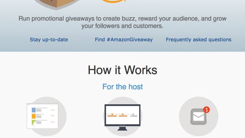 'Amazon Giveaway' Promotion Service