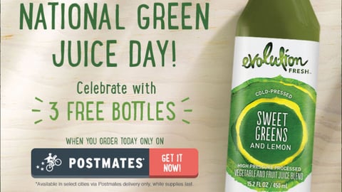 Evolution Fresh 'Green Juice Day'