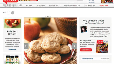 Reader's Digest Taste of Home Ad Platform