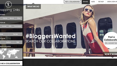 Shopping Links Blogger Service