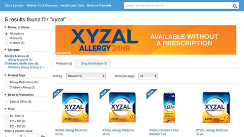 Walgreens.com Xyzal Ad